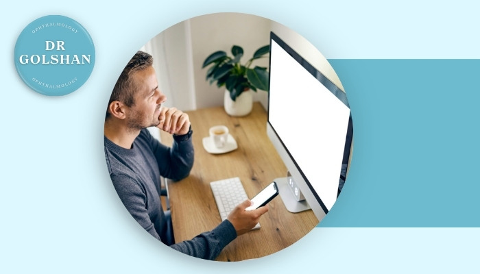 بعد از لیزیک تا چه مدت نباید از موبایل و لپ‌تاپ استفاده کرد؟