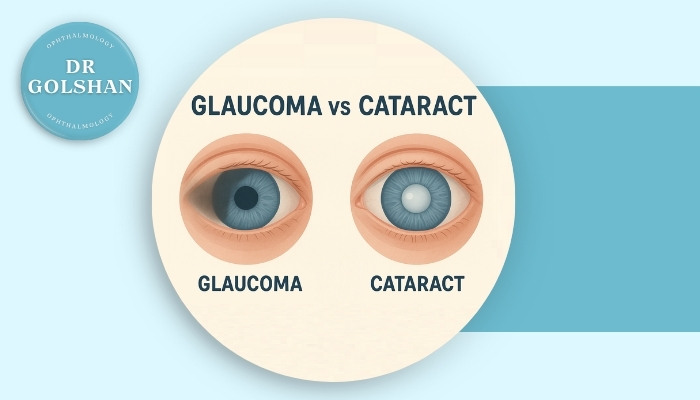 تفاوت آب مروارید با گلوکوم (آب سیاه) و علائم هر کدام